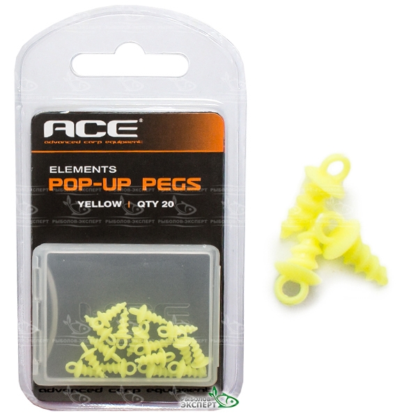 Кріплення насадок ACE Pop-Up Pegs Fluorescent Yellow