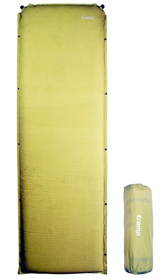 Коврик самонадувной Tramp Comfort, состегивающийся, олива 190х65х9см (UTRI-016)