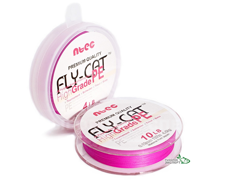 Шнур NTEC FlyCat 137м pink