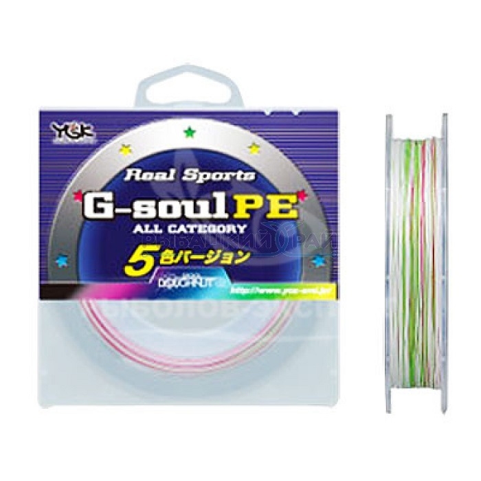 Шнур YGK G-Soul PE 5Color 200м #0,4/6lb